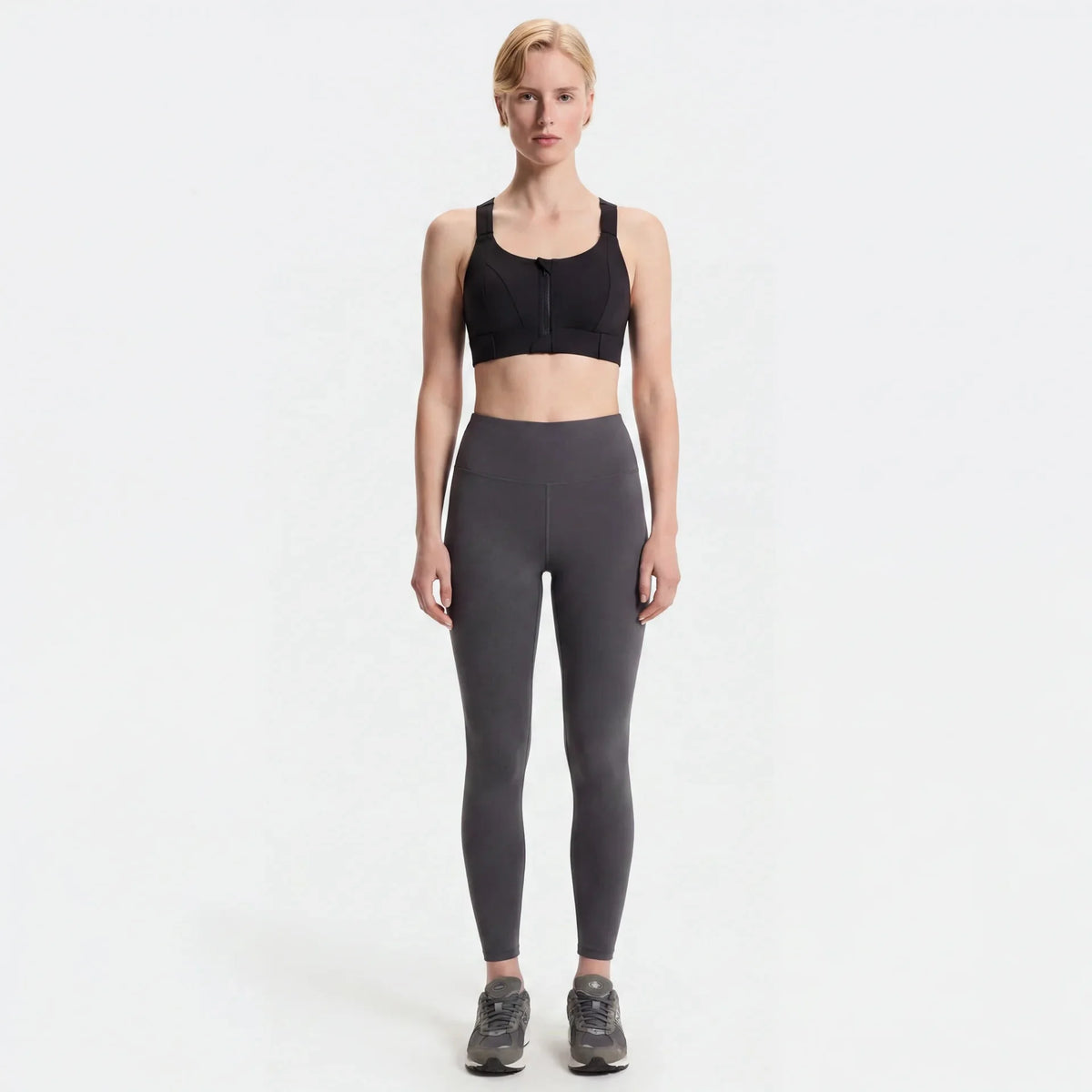 Soutien-Gorge Sportif Antichoc Zippé Confort Respirant Bande Renforcée